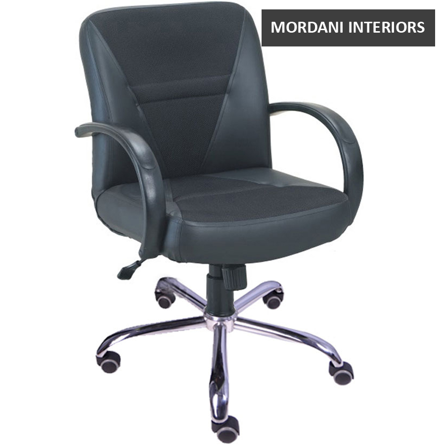 Ascot Mid Back Leather Office Chair